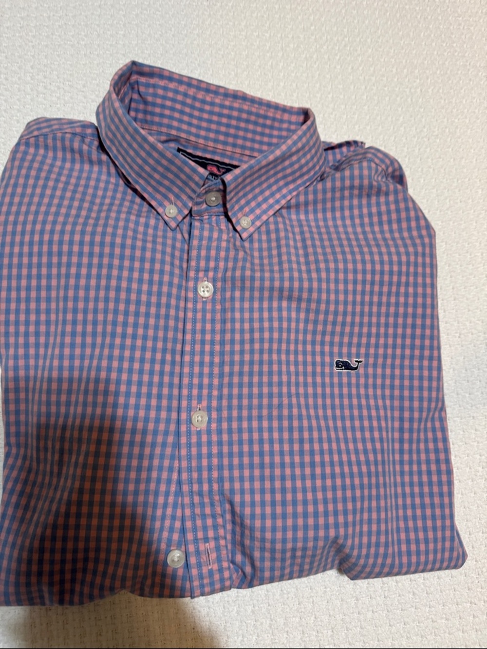 Vineyard Vines Pink & Blue Gingham Button-Down Shirt